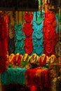 SHARM EL SHEIKH, EGYPT - JULY 9, 2009.Various arabic antique objects displayed in an old shop in the bazaar Royalty Free Stock Photo