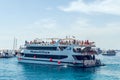 Sharm El Sheikh, Egypt May 08, 2019: Tourist pleasure boats in the harbor of Sharm El Sheikh Royalty Free Stock Photo