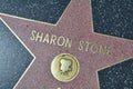 Sharon Stone star on Hollywood Walk of Fame Royalty Free Stock Photo