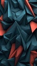 Sharp Angles in Dark Blue and Coral: An Abstract Background in the Style of Dark Gray and Teal .