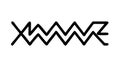 Sharp Angular Abstract Zigzag Pattern, vector design Generative AI Royalty Free Stock Photo