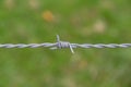 Sharp Barbed wire node Royalty Free Stock Photo