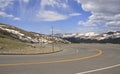 Sharp bend in mountain road