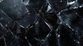 sharp broken glass black Royalty Free Stock Photo