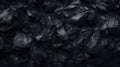 Sharp coal stones, gray and dark black color with texture of coal stone