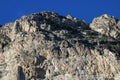 Deep Blue Sky Against Desert Rocks Royalty Free Stock Photo