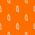 Sharp corner window frame pattern vector orange