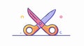 Sharp Cut Line Icon for Precise Scissor Cuts - Professional Guidance Tool
