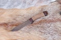 Sharp hunting knife