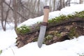 Sharp hunting knife