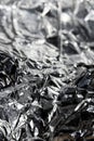 Sharp Jagged Metal Shiny Foil Reflactive Silver Background Royalty Free Stock Photo