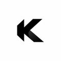 Sharp K letter black logo company