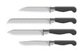 Sharp Kitchen Knives Set with Plastic Handles