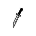 sharp knife weapon vector illustration, sharp knives vector Royalty Free Stock Photo
