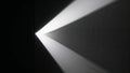 Sharp light beam pierces darkness creating focused linear path