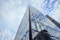 Sharp lines from modern architecture against a blue sky. Dyusild Royalty Free Stock Photo