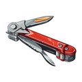 Sharp metal tools penknife