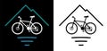 Outdoor Mountain Bike Logo Vector Illustration Royalty Free Stock Photo