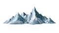 Sharp Mountain Ridge Low Poly Vector, vector design Generative AI Royalty Free Stock Photo