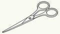 Sharp Pair of Scissors, Craft and Utility Tool, vector design Generative AI Royalty Free Stock Photo