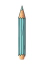 Sharp pencil tip blue color Royalty Free Stock Photo