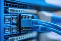 sharp picture of digital network computer connection server lan concept Royalty Free Stock Photo