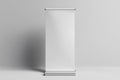 Sharp Picture of Roll Up or Xbanner Mockup Design with Enviroment Isolated Render Royalty Free Stock Photo