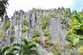 Sharp pointed tip of Taraw Cliff in the Philippines