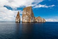 Sharp rock or islet called LeÃÂ³n Dormido Royalty Free Stock Photo