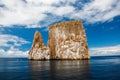 Sharp rock or islet called LeÃÂ³n Dormido Royalty Free Stock Photo