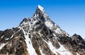 Broad peak in the Karaloram range Royalty Free Stock Photo