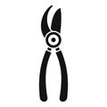 Sharp secateur icon simple vector. Work blade