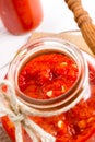 Sharp tomatoes paste Royalty Free Stock Photo