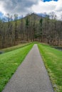 Sharp Top Mountain and Walking Trail Royalty Free Stock Photo