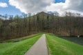 Sharp Top Mountain and Walking Trail Royalty Free Stock Photo