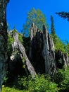 Sharp Tremolite Rock Massif Royalty Free Stock Photo