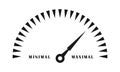 Sharp type of speedometer vector design Royalty Free Stock Photo