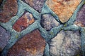 Sharped Stone natural Wall brick Texture Royalty Free Stock Photo