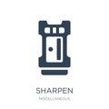 sharpen icon in trendy design style. sharpen icon isolated on white background. sharpen vector icon simple and modern flat symbol
