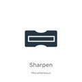 Sharpen icon vector. Trendy flat sharpen icon from miscellaneous collection isolated on white background. Vector illustration can