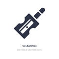 sharpen icon on white background. Simple element illustration from Miscellaneous concept