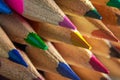 Sharpened colored pencils Royalty Free Stock Photo