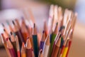 Sharpened Colored Pencils Royalty Free Stock Photo