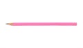 Sharpened pink pencil on white Royalty Free Stock Photo