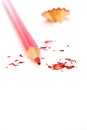 Sharpened red pencil
