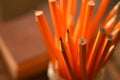 Sharpened Yellow Pencils Close Up Royalty Free Stock Photo