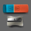 Sharpener and eraser