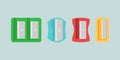 Sharpener icons set. Sharpener vector icons for web design Royalty Free Stock Photo