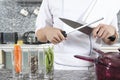 Sharpening a knife Royalty Free Stock Photo