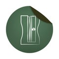 sharpenner school supply icon Royalty Free Stock Photo